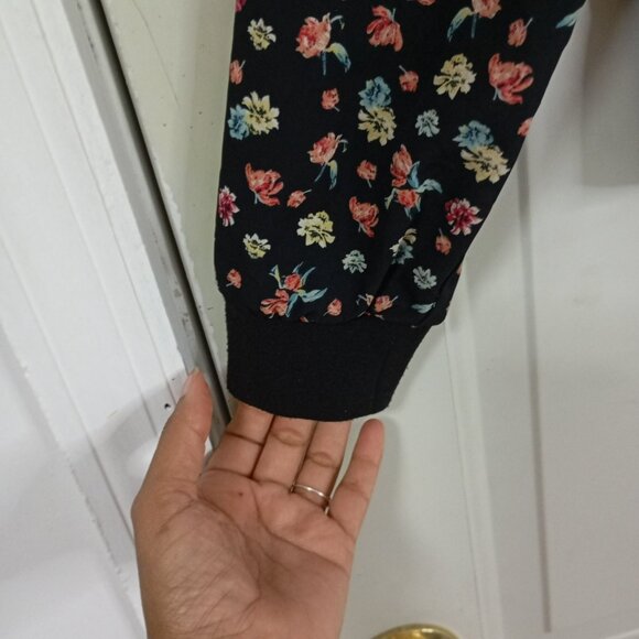 Sybilla Collection Floral Bomber Jacket Sz S Multicolor Zip-Up Lightweight Women - Picture 3 of 12